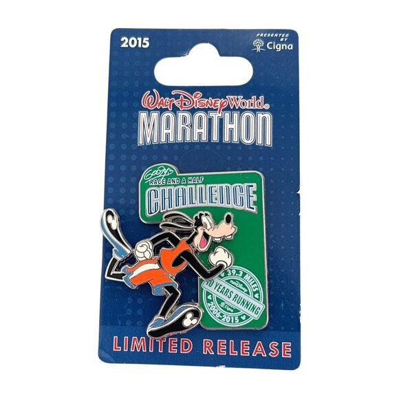 Walt Disney World Marathon 2015 Goofy Race and A Half Challenge 39.3 Miles Pin - Picture 3 of 7